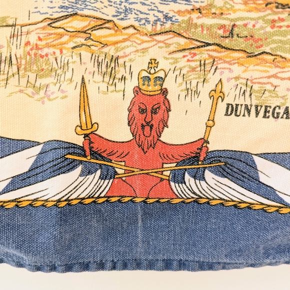 VTG 100% Cotton Scottish Castles Tea Towel Kitchen Dish Cloth Made in Britain - Picture 7 of 12